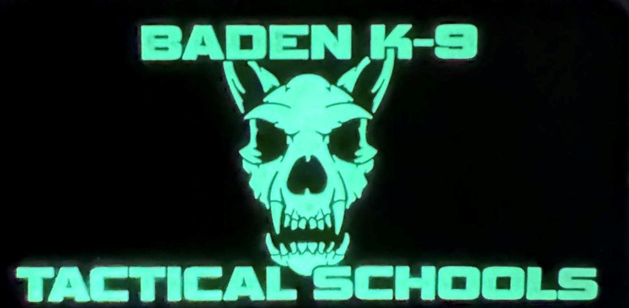 Baden K9 Tactical Schools Patch (Glow In The Dark)